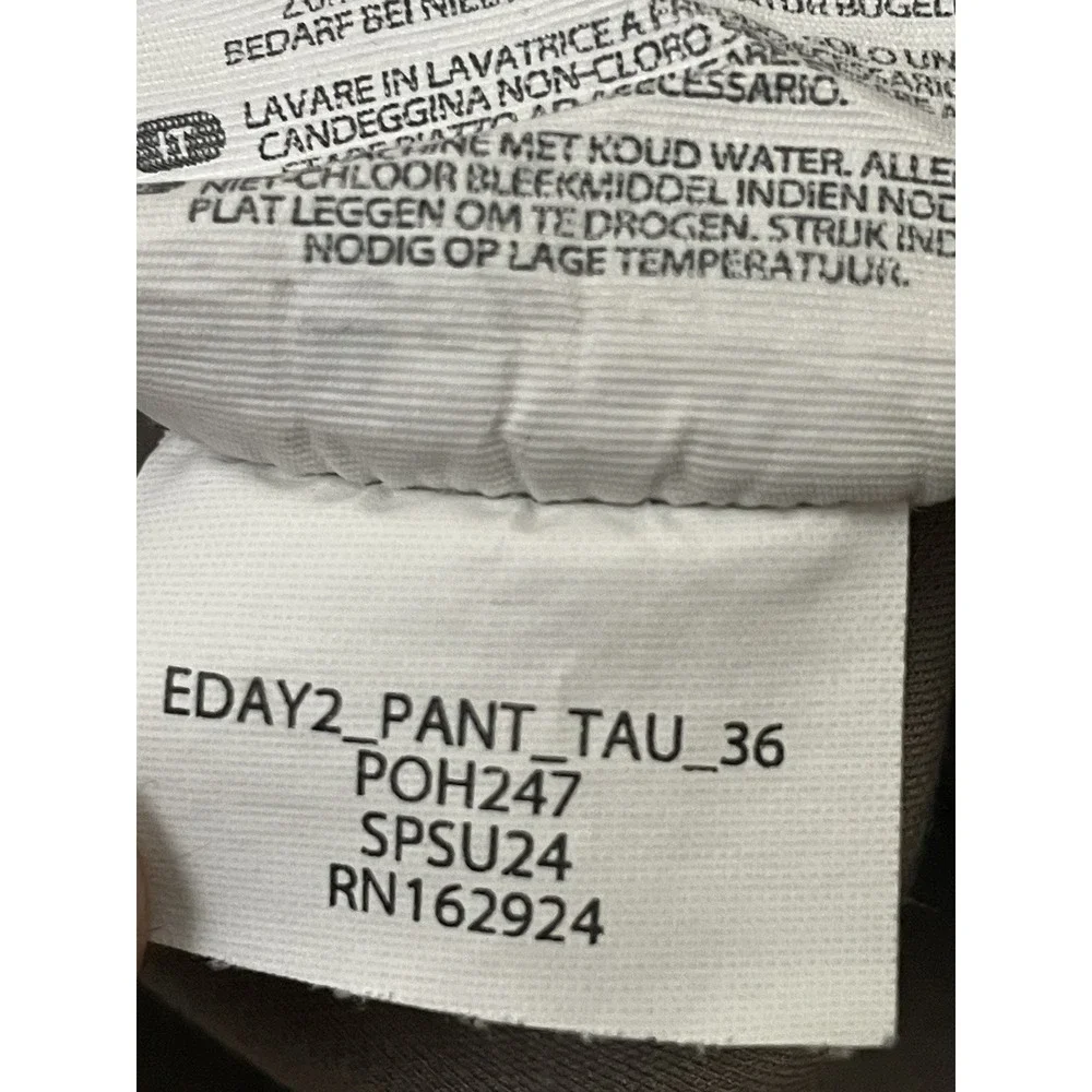 BYLT Everyday Pant 2.0  Size 36x30 Khaki Stretch Work Golf Wrinkle Free UPF 50+
